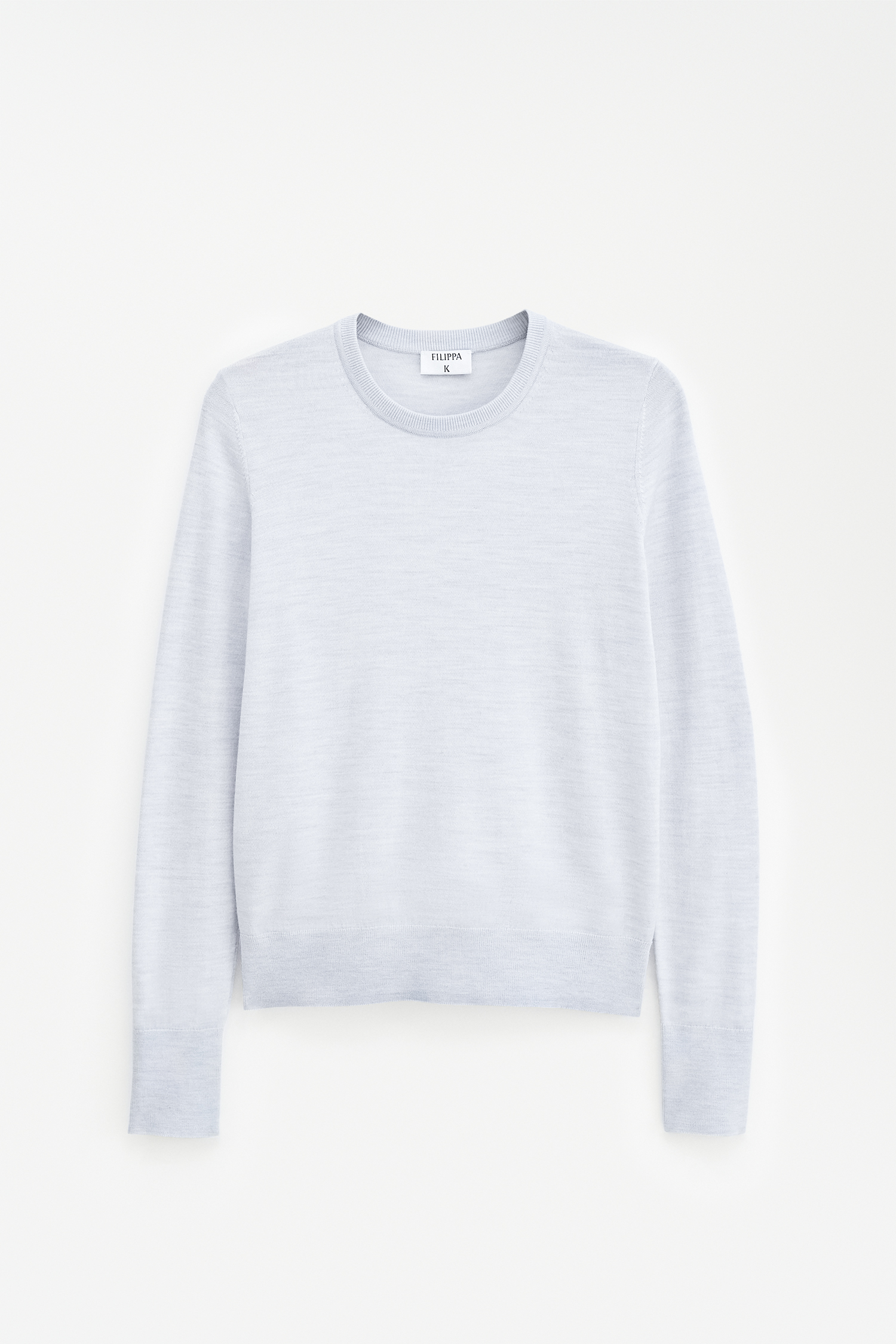 Shop Filippa K Merino R-neck Sweater In Blue